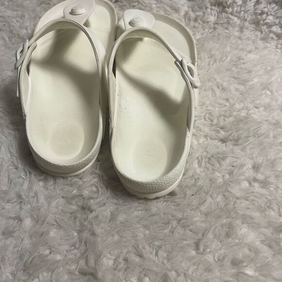 BIRKENSTOCK GIZEH EVA WHITE slides Sandals Size 38 L7 - Picture 2 of 8